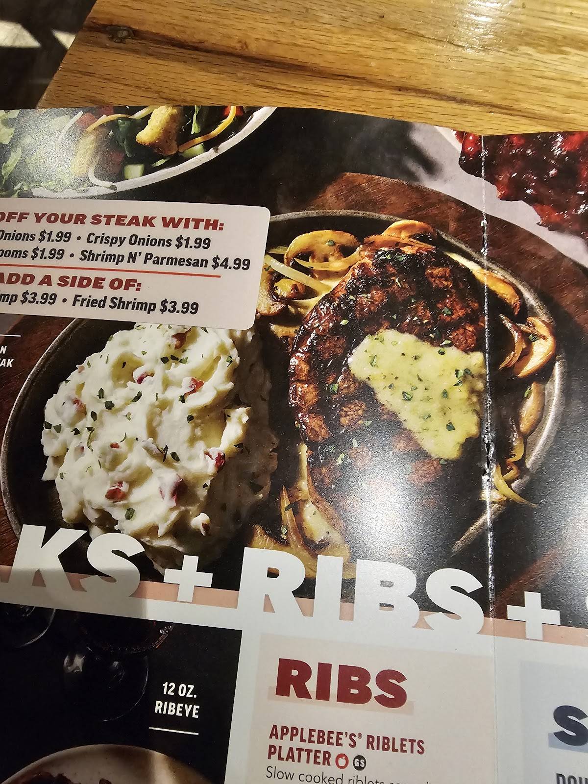 Applebee's Grill + Bar меню