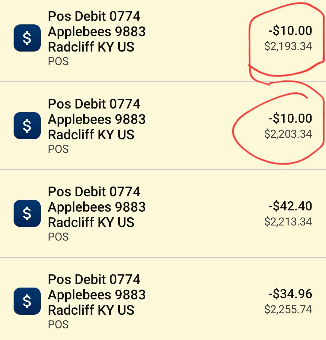 Applebee's Grill + Bar меню