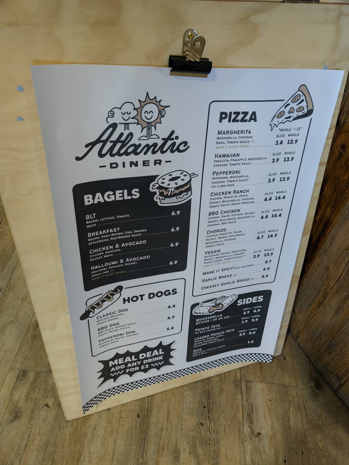 Atlantic Diner меню