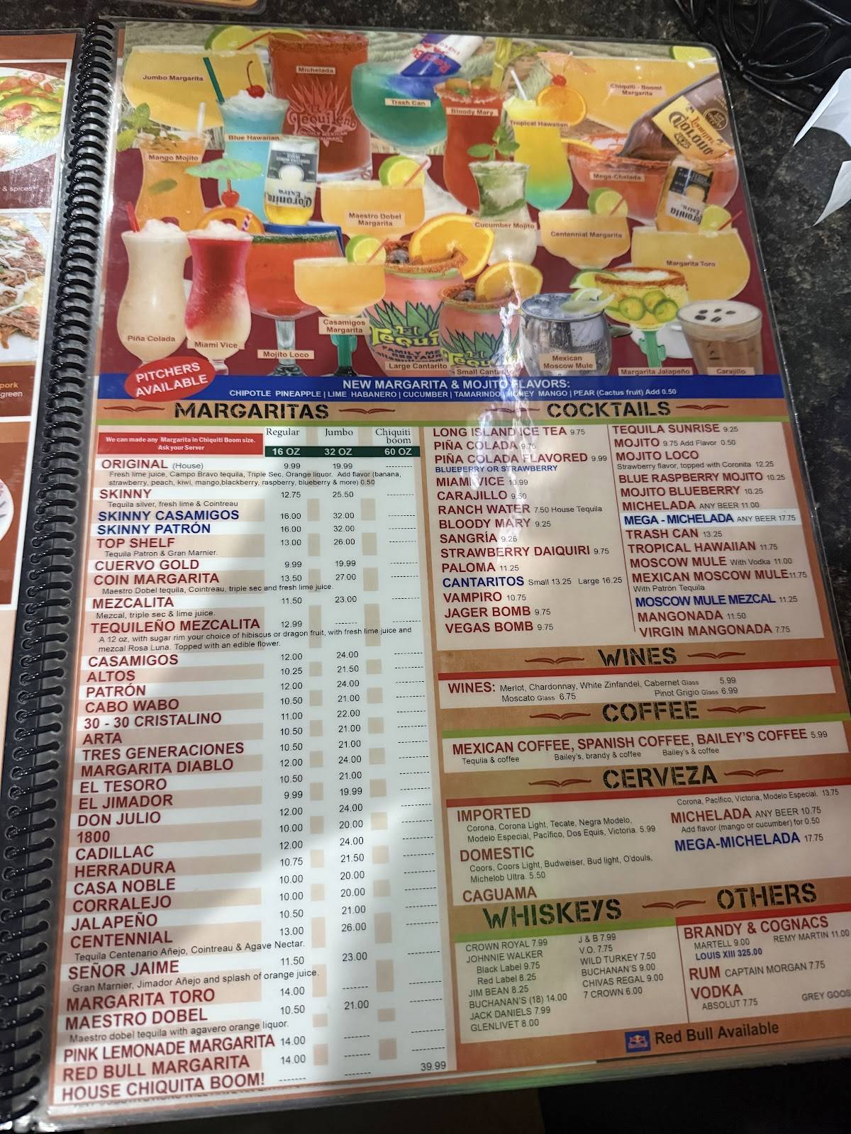 EL TEQUILEÑO Family Mexican Restaurant меню