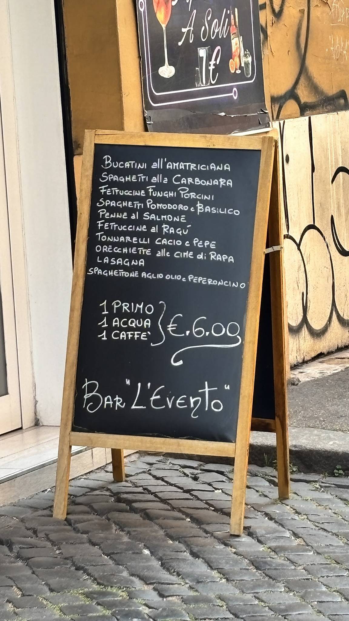 BAR L'EVENTO DI MASTROPIETRO меню