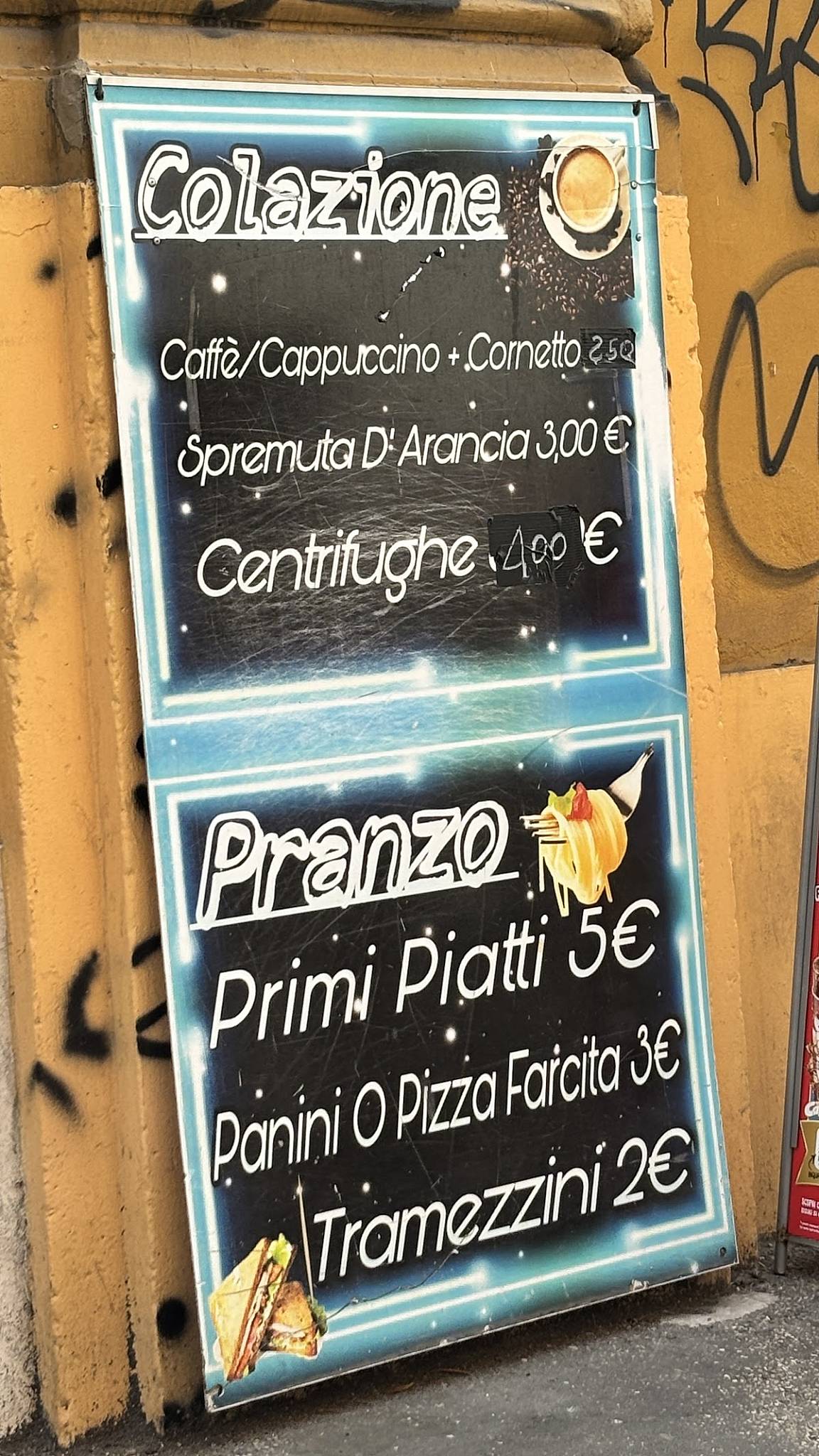 BAR L'EVENTO DI MASTROPIETRO меню