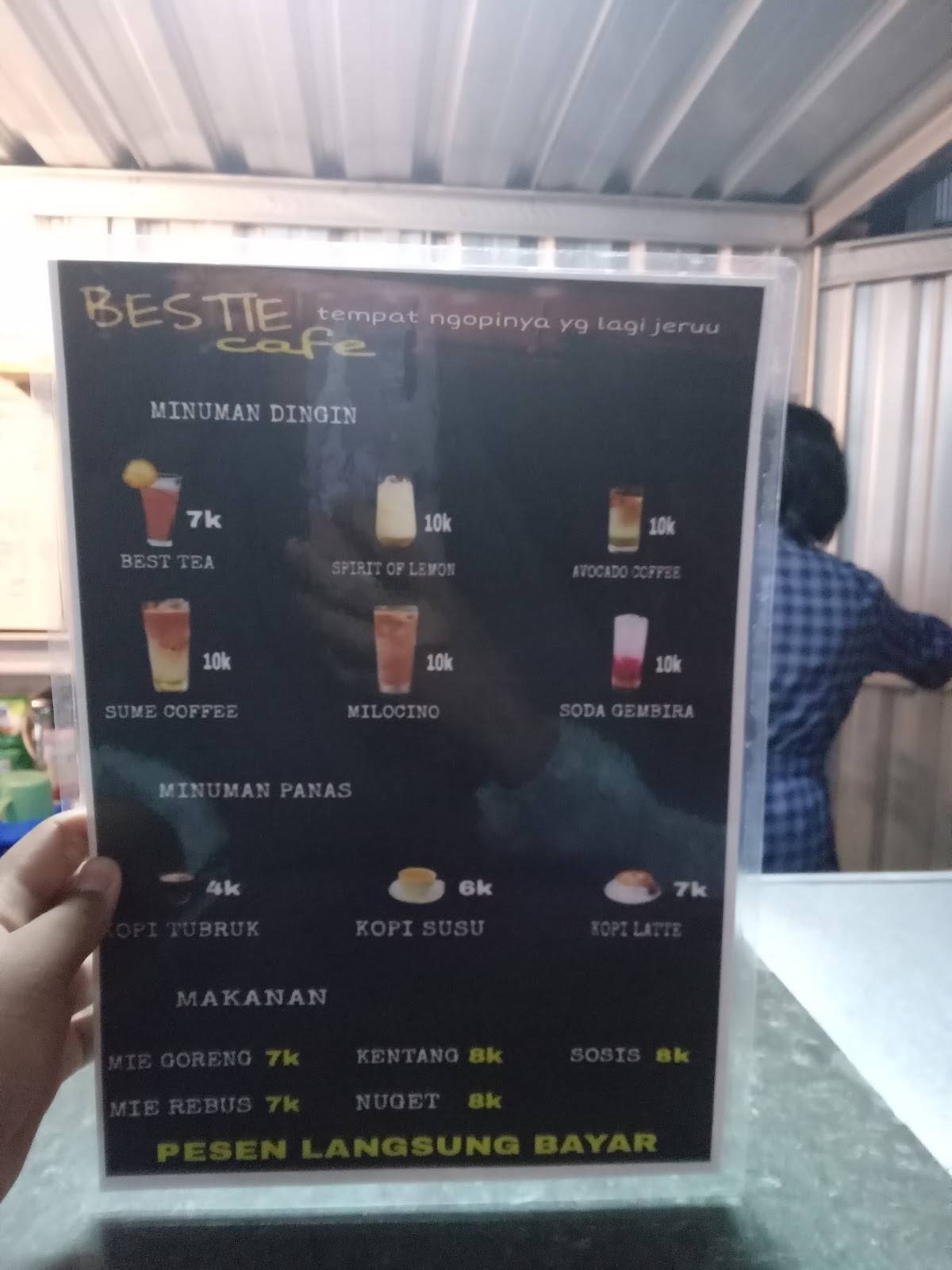 BESTIE CAFE меню