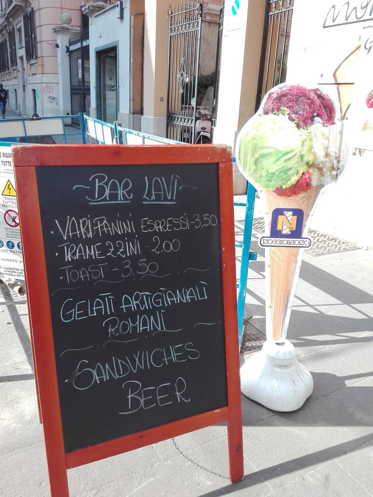 Bar Lavi меню