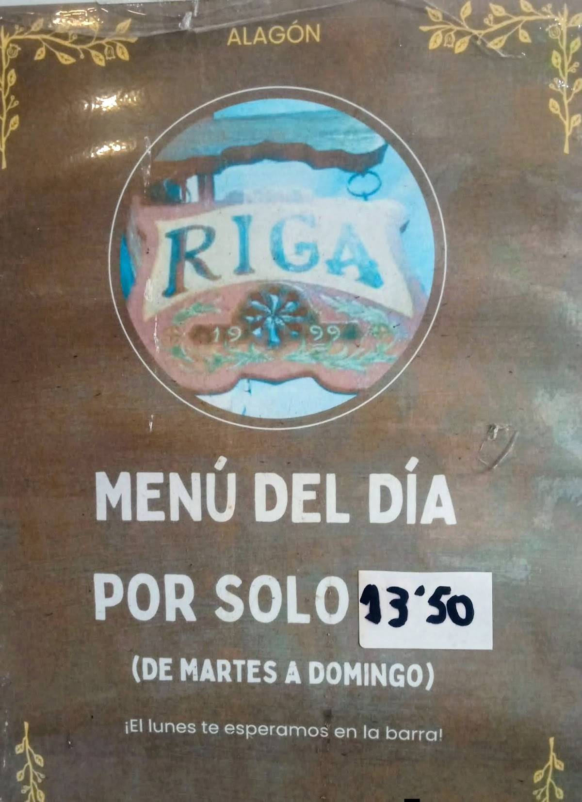 Bar Riga меню