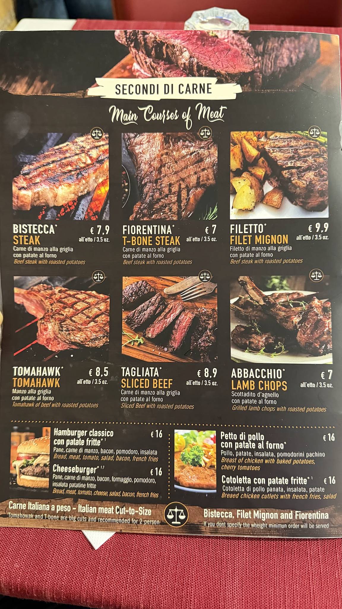 Barrique Ristorante меню