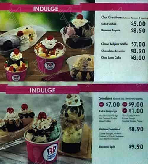 Baskin-Robbins Labrador меню