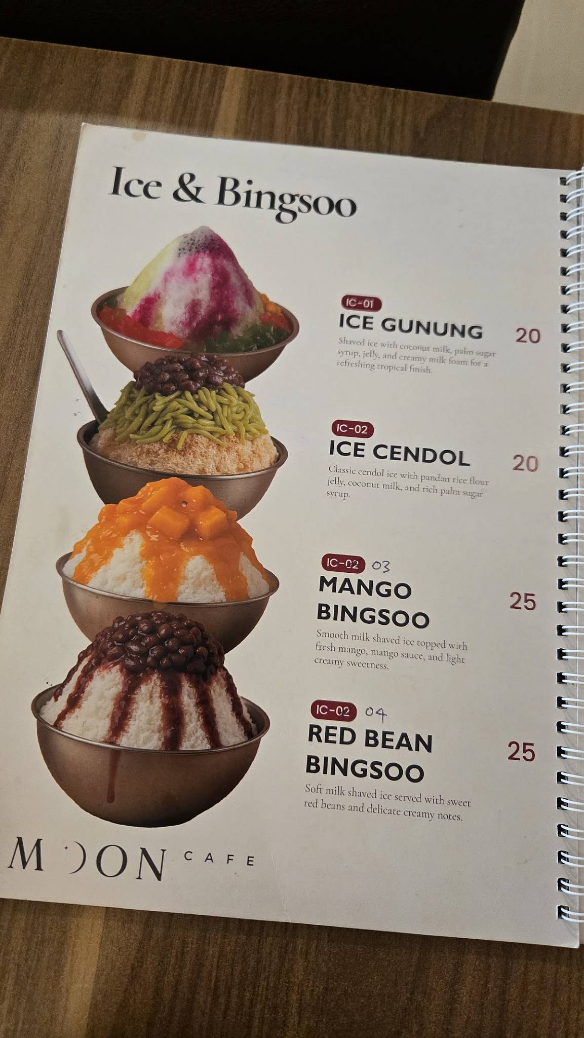 Moon Cafe меню