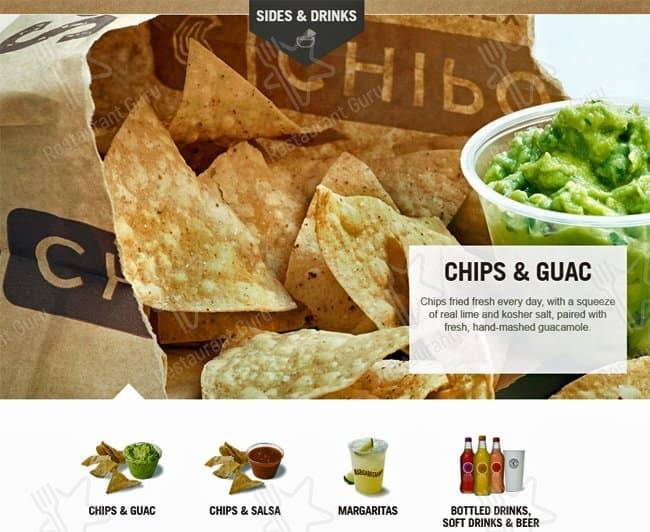 Chipotle Mexican Grill меню
