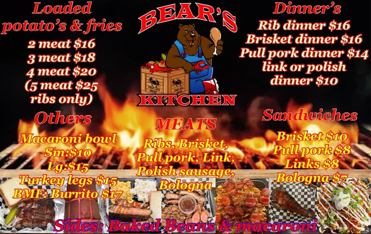 Bear’s Kitchen меню