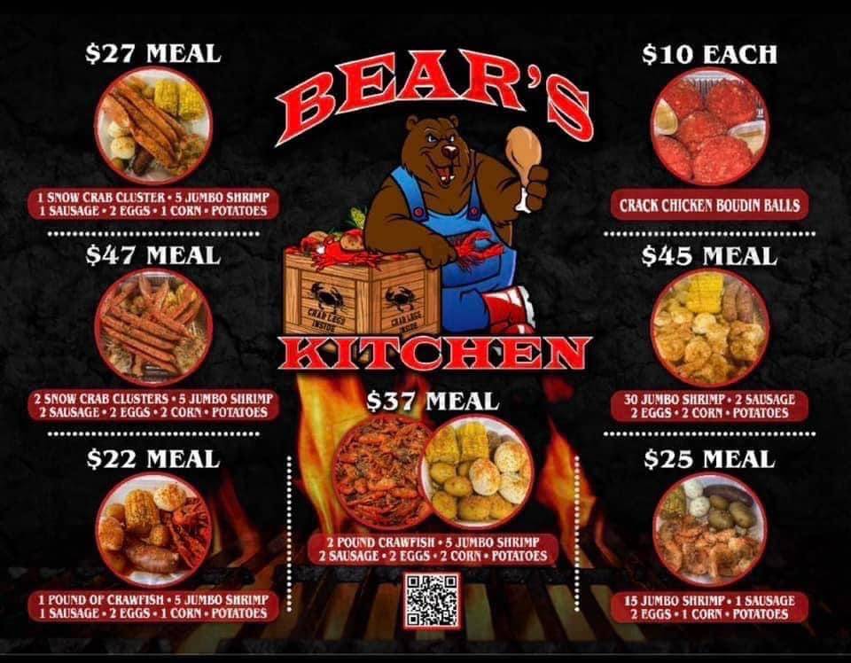 Bear’s Kitchen меню