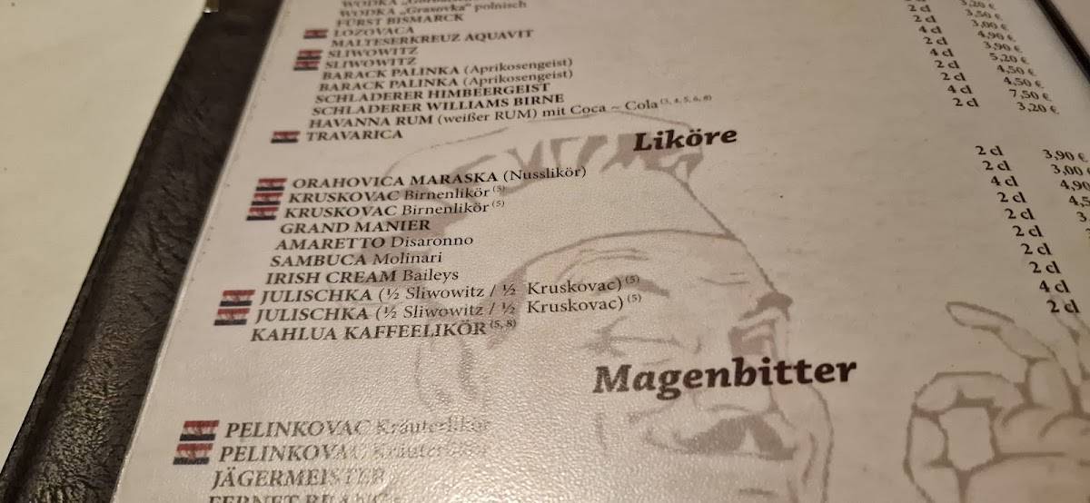 Bei Radi меню