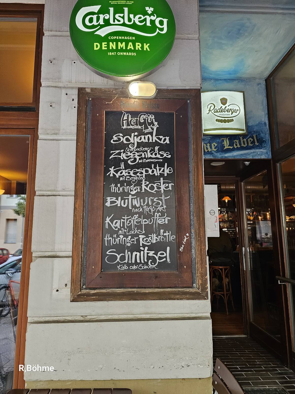Blue Label меню