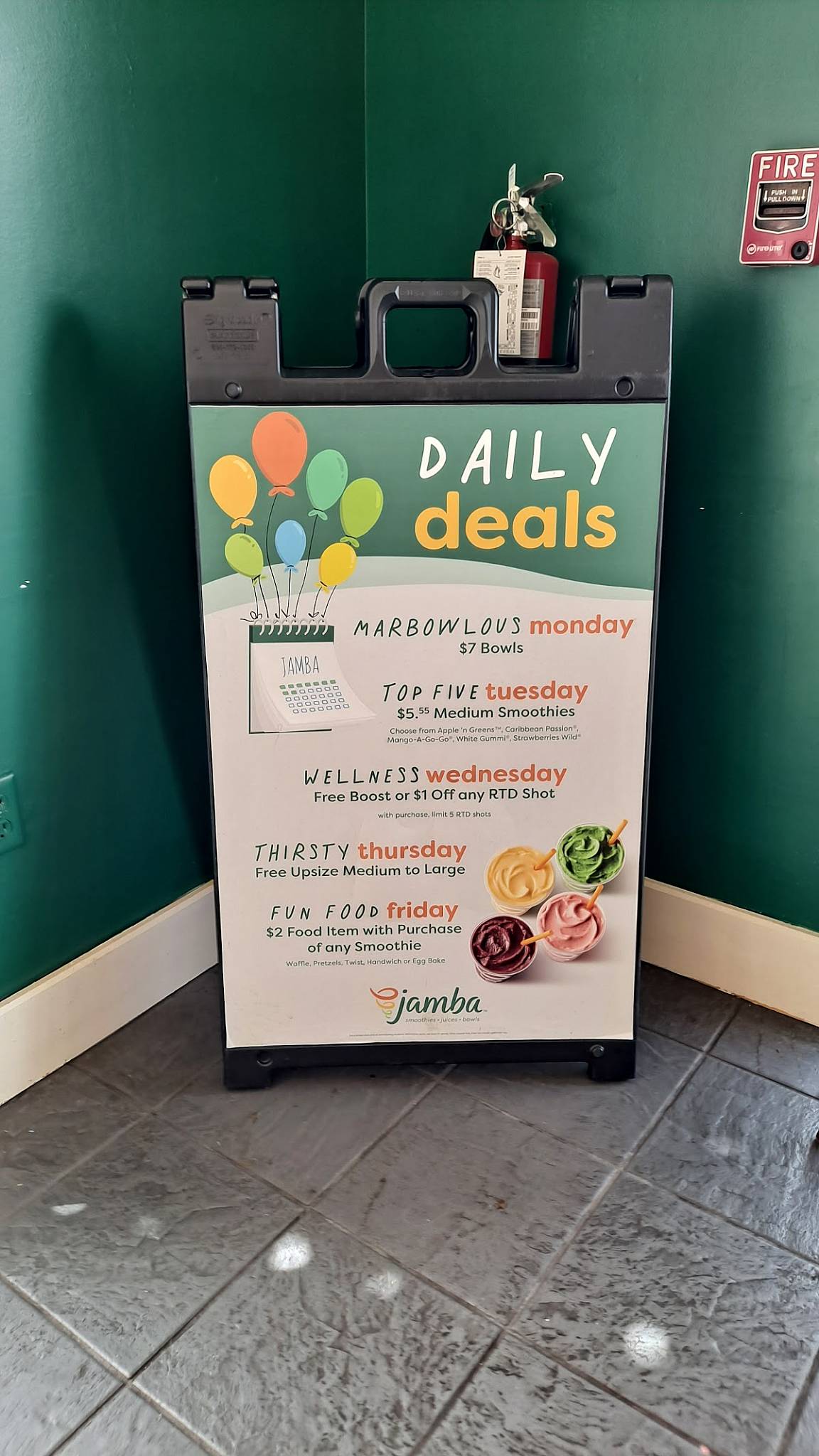 Jamba меню