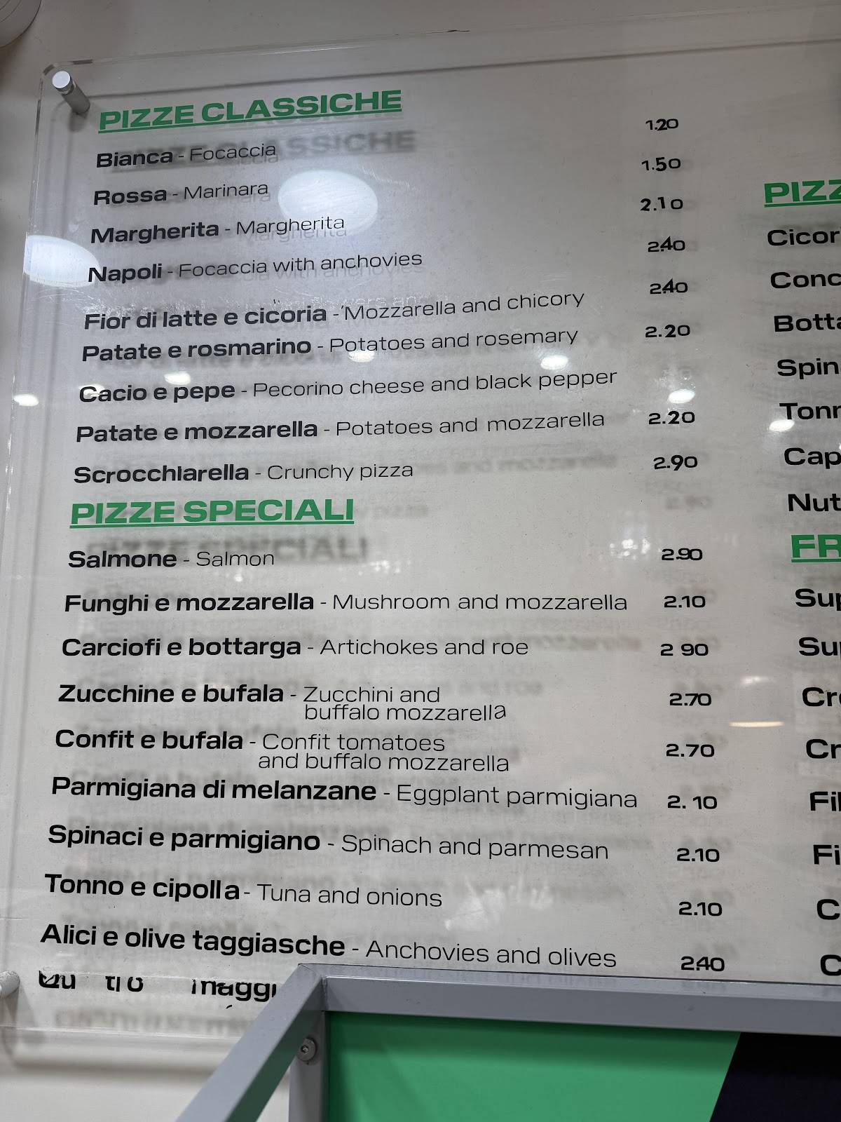 Bona Pizza Roma [ Portico D'Ottavia ] меню