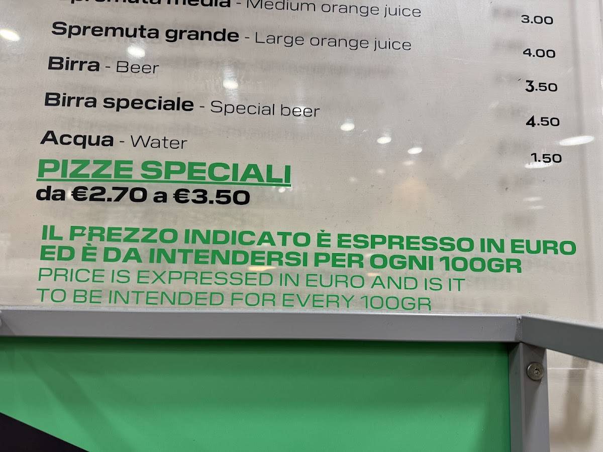 Bona Pizza Roma [ Portico D'Ottavia ] меню