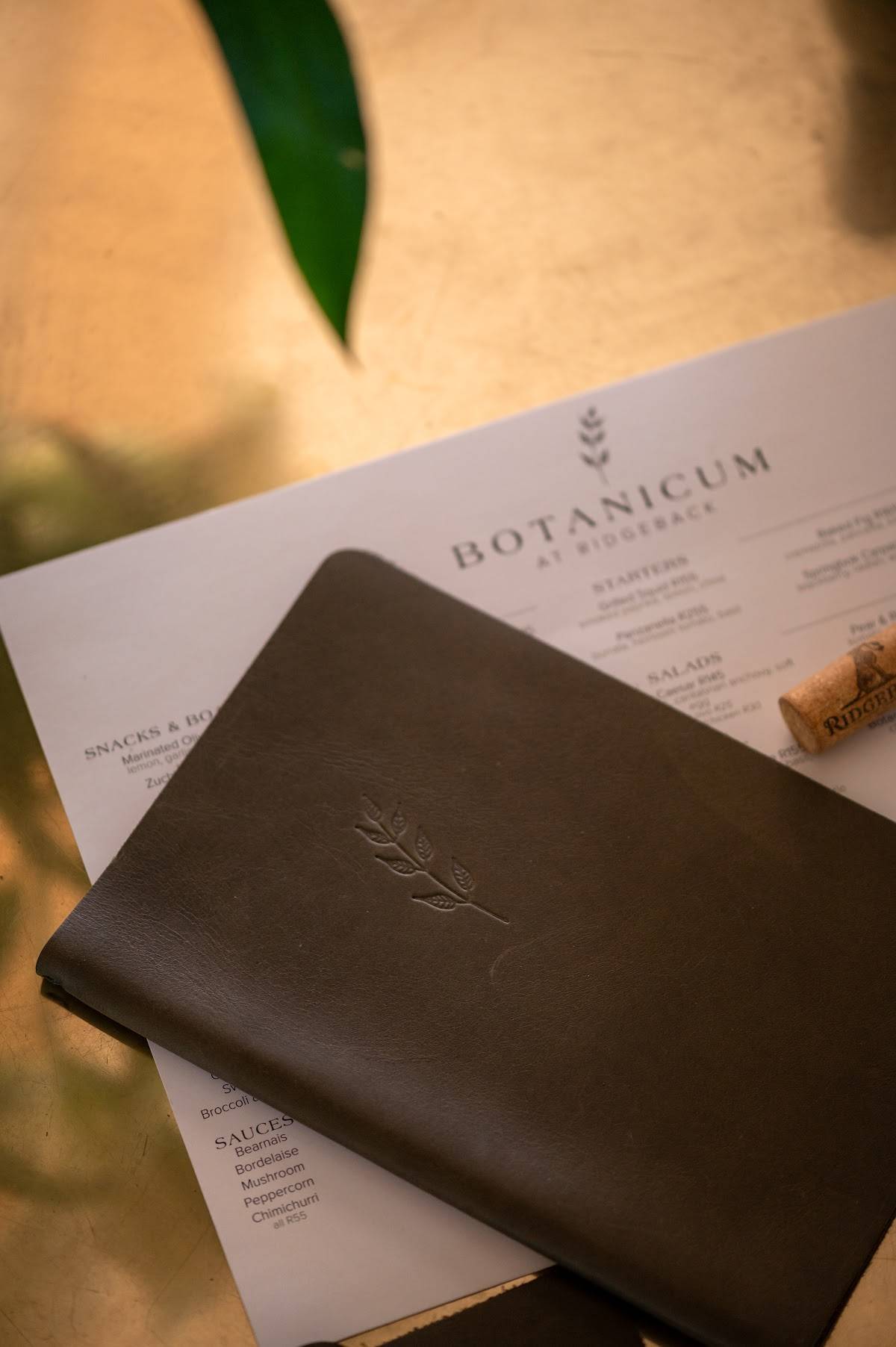 Botanicum at Ridgeback меню