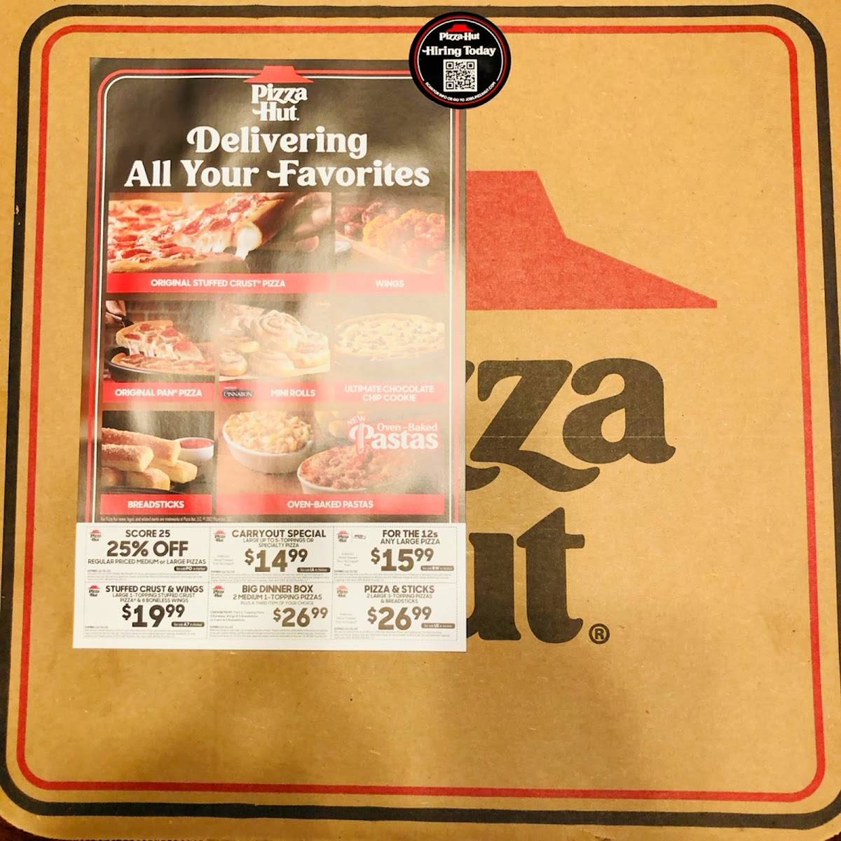 Pizza Hut меню