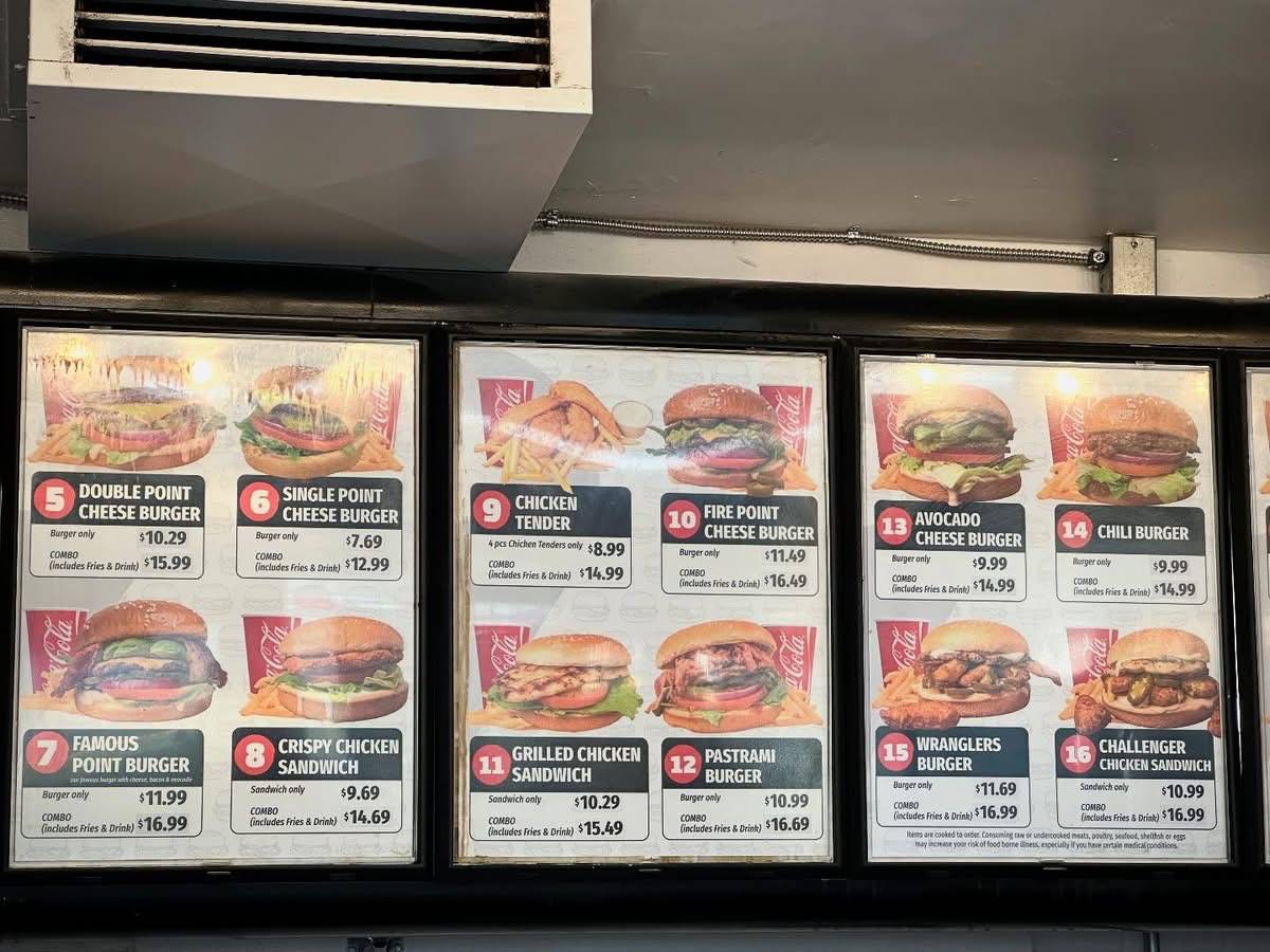 Burger Point меню