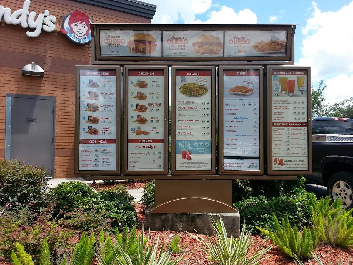 Wendy's меню