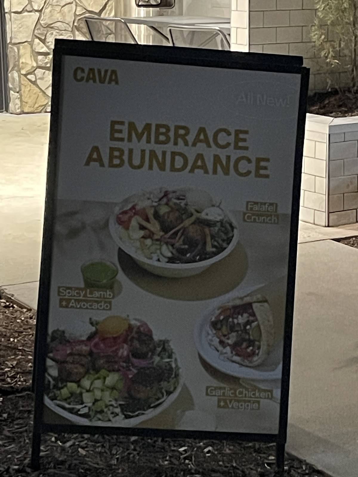 CAVA меню