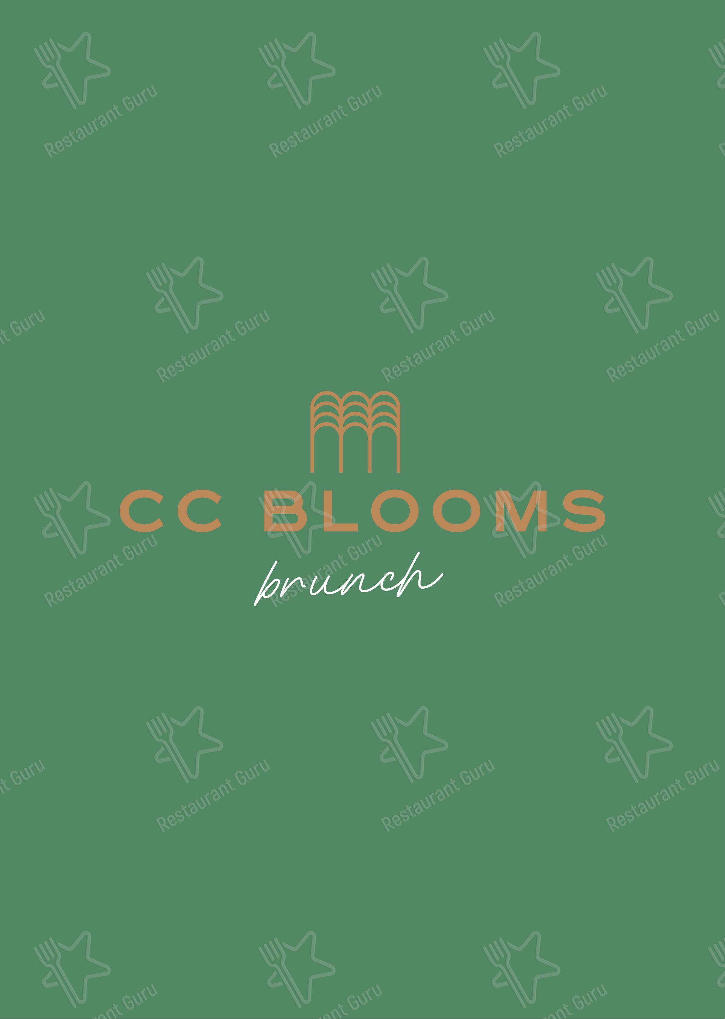 Меню паба и бара CC Blooms - Коктейльная карта