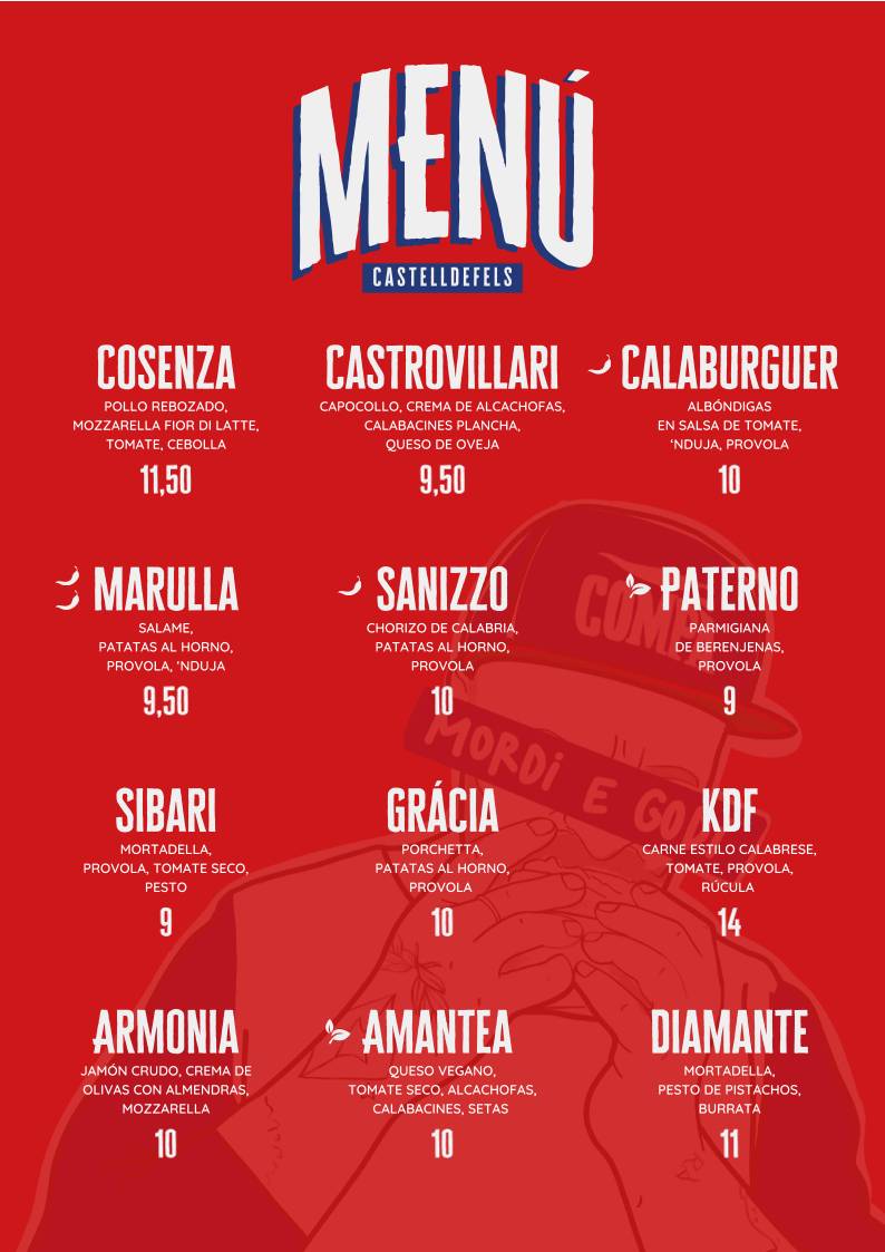 COMPÀ Castelldefels - Panino Calabrese меню