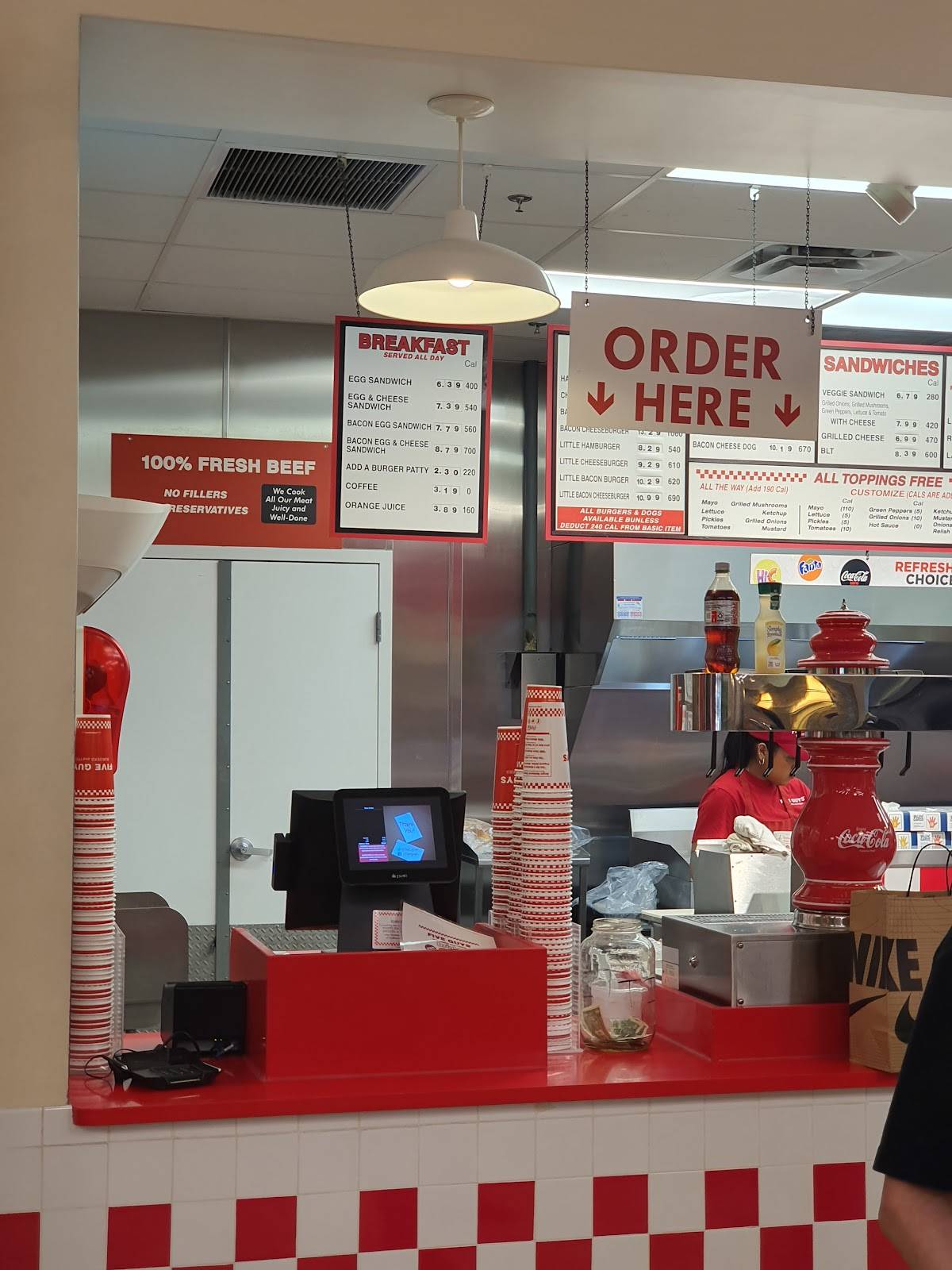 Five Guys меню