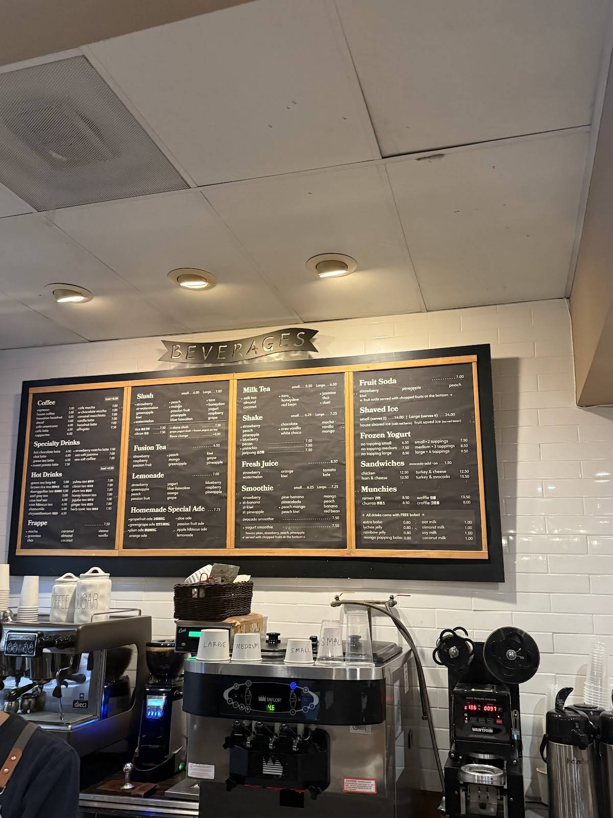 Cafe BT меню