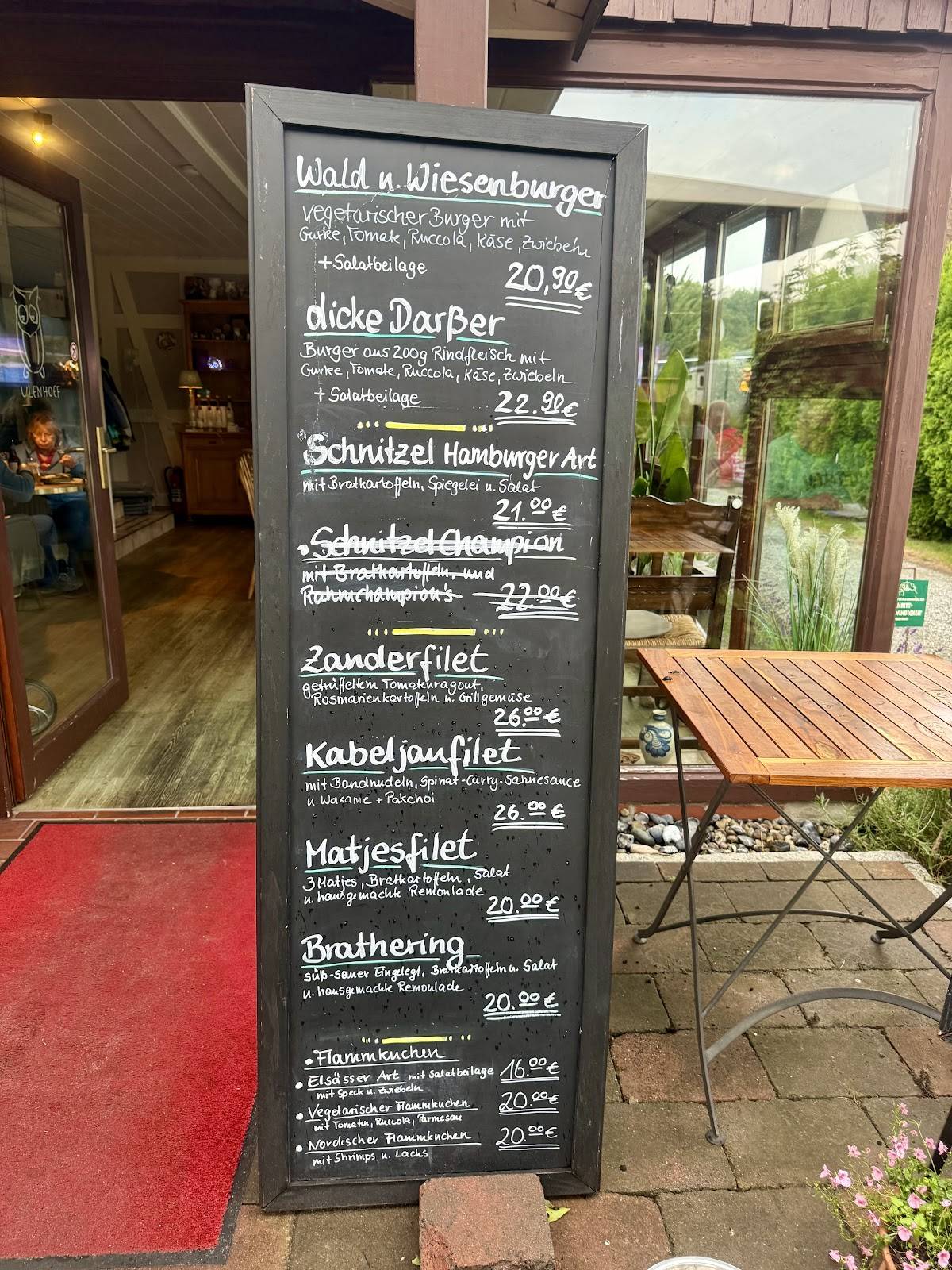 Café Ulenhoef меню