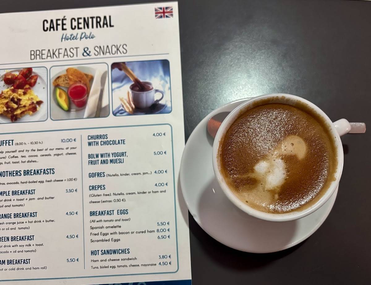 Café Central меню