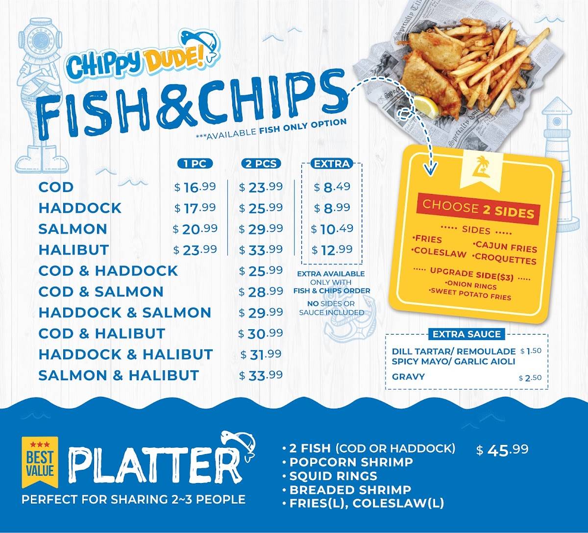 Chippy Dude меню