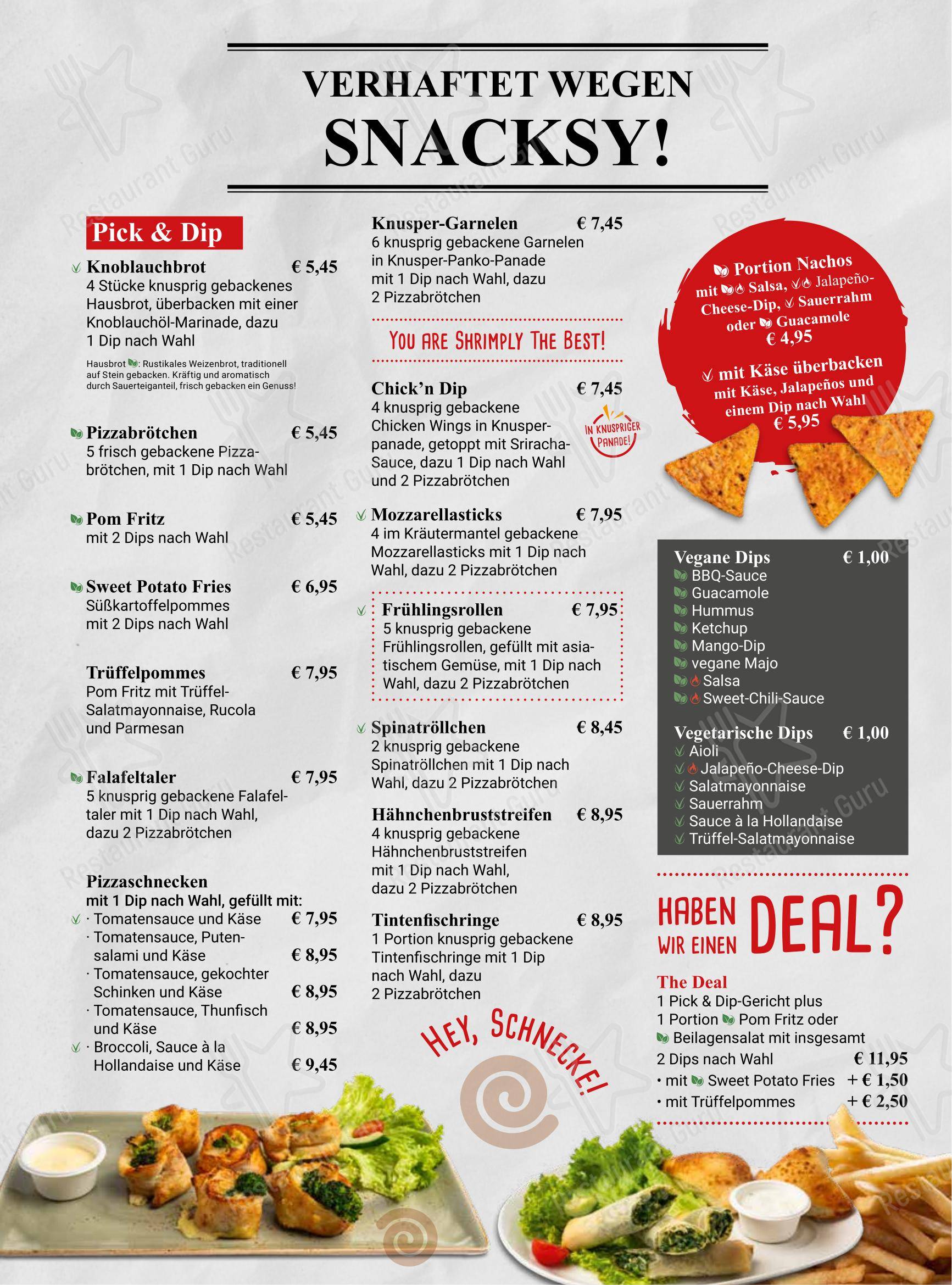 Меню кафе Cafe Extrablatt в Кастропе-Раукселе