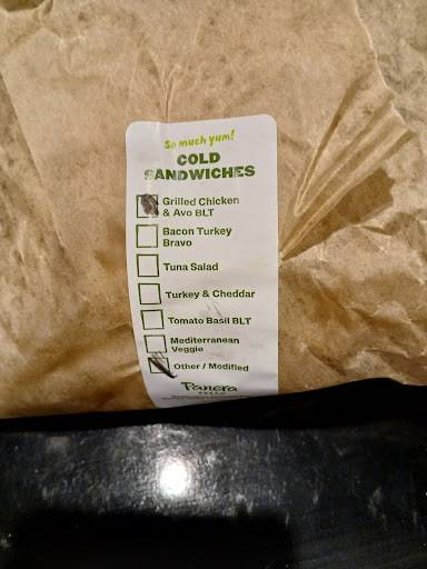 Panera Bread меню