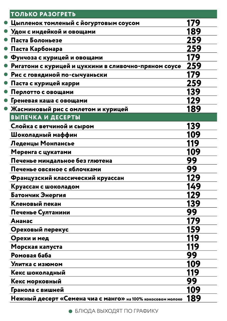 Prime меню