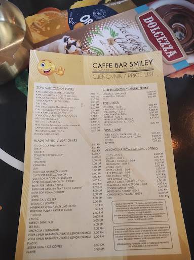 Cafe Smiley меню