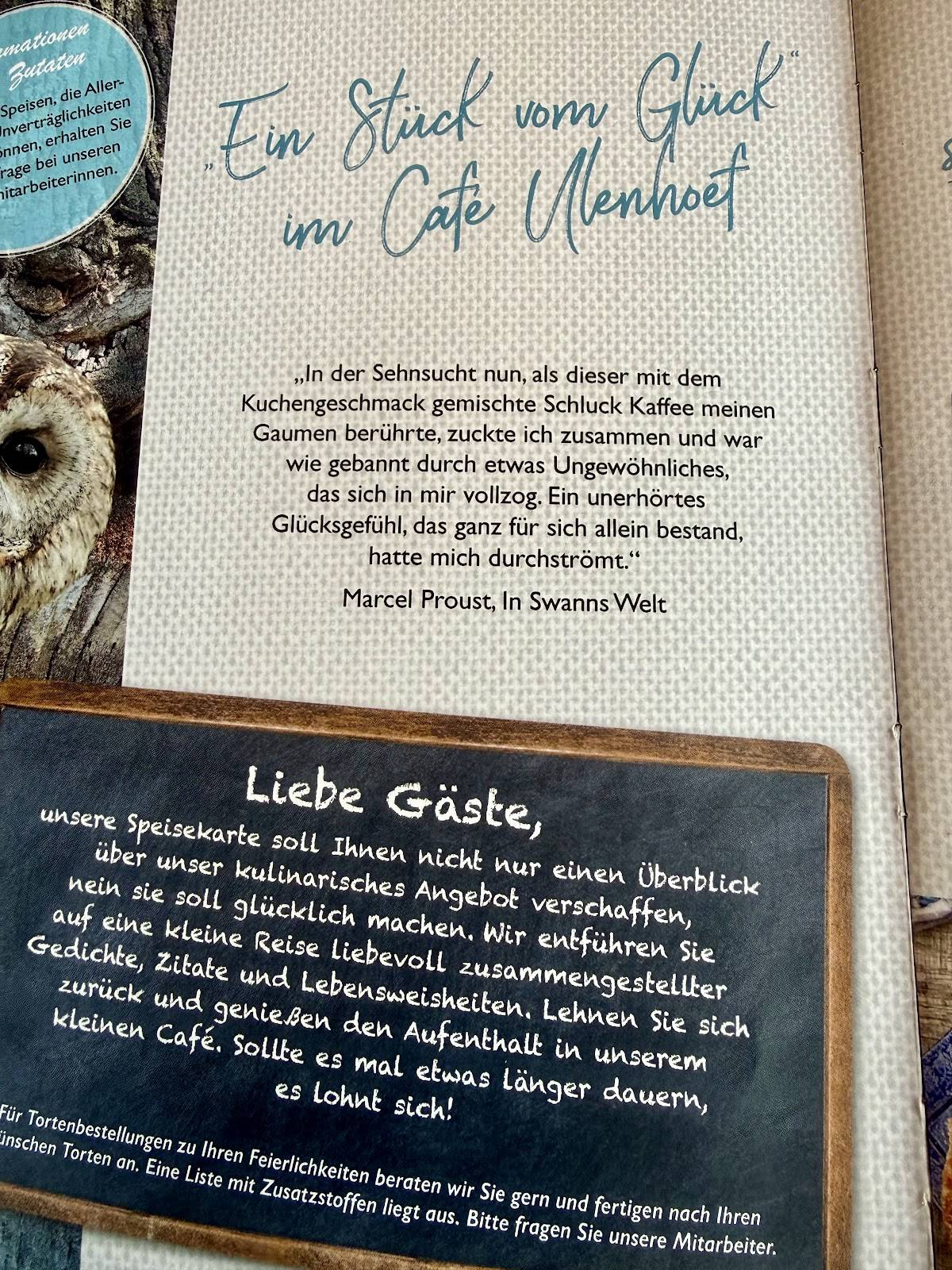 Café Ulenhoef меню