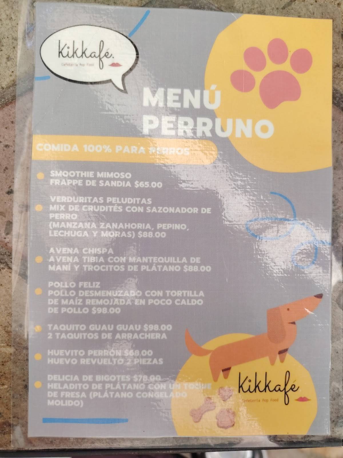 Kikkafe меню