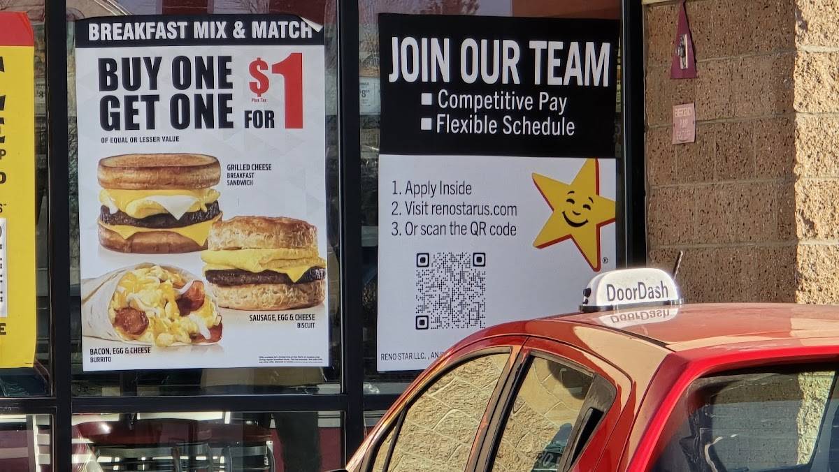 Carl's Jr. меню