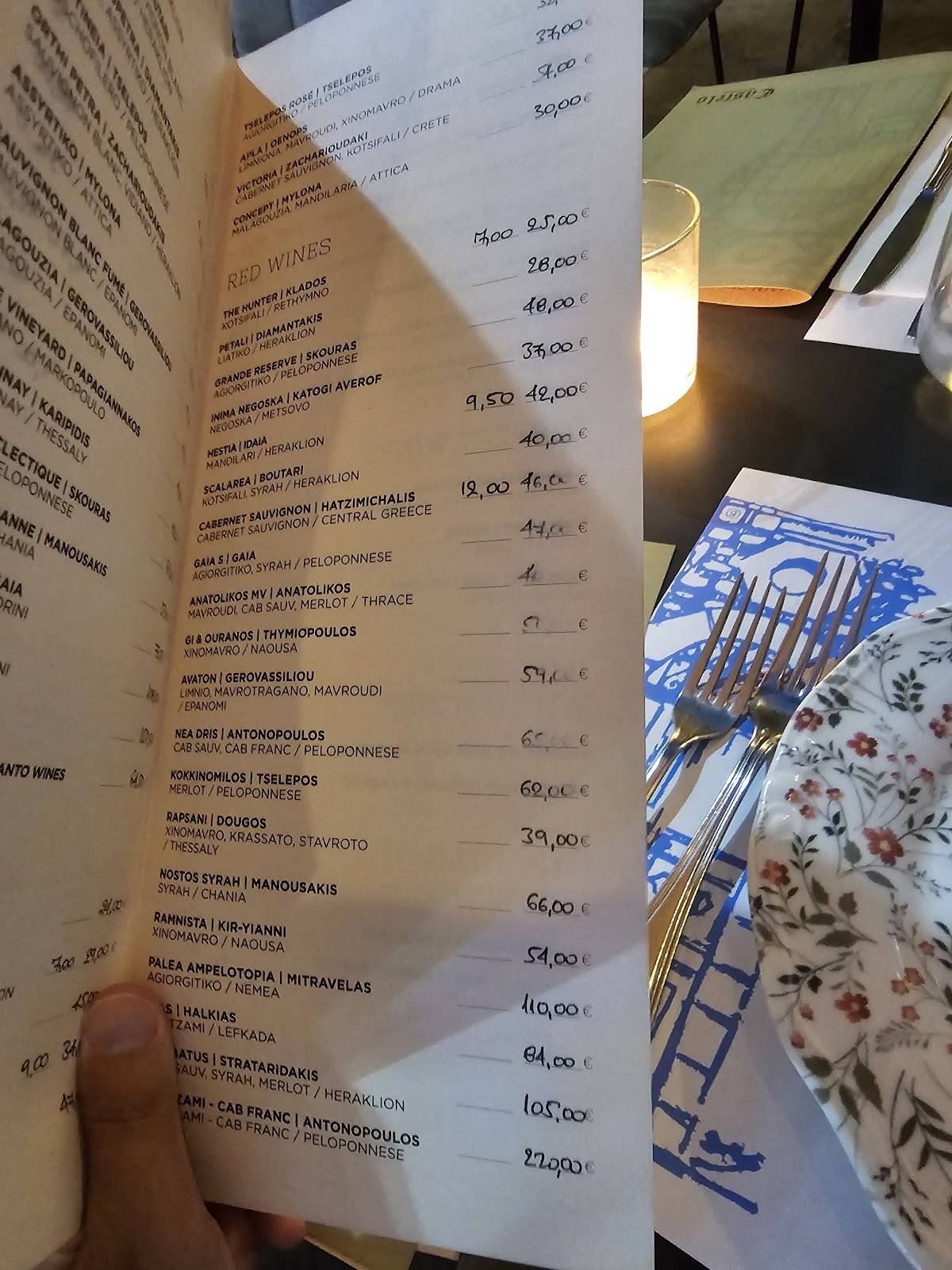 Castelo Restaurant меню