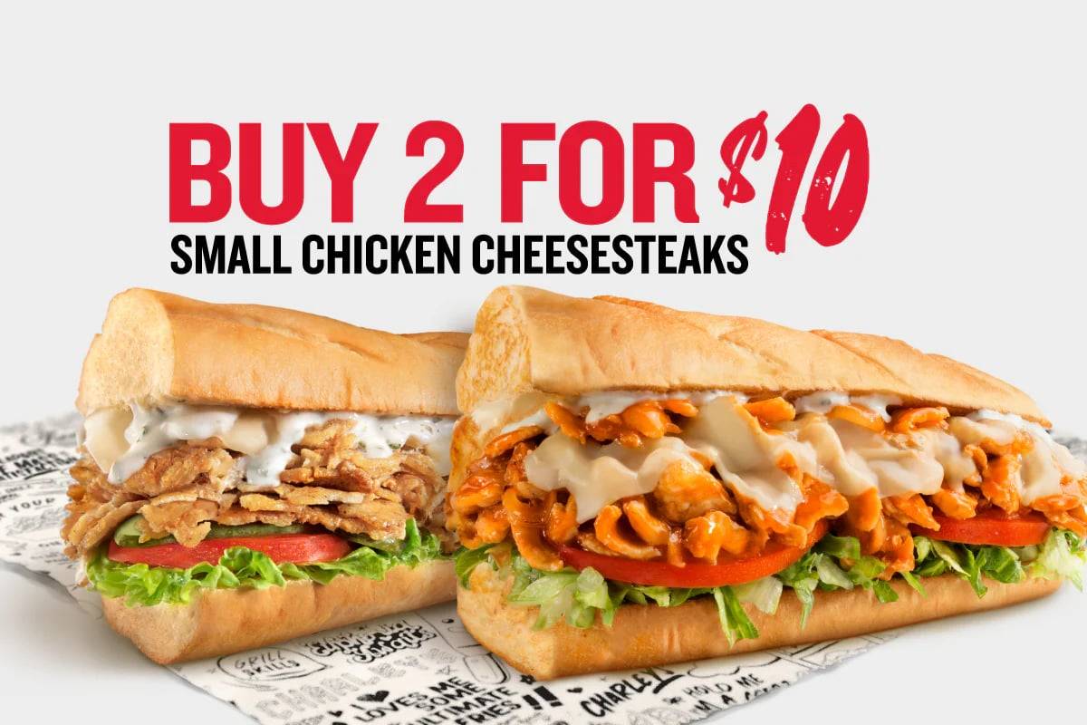 Charleys Cheesesteaks меню