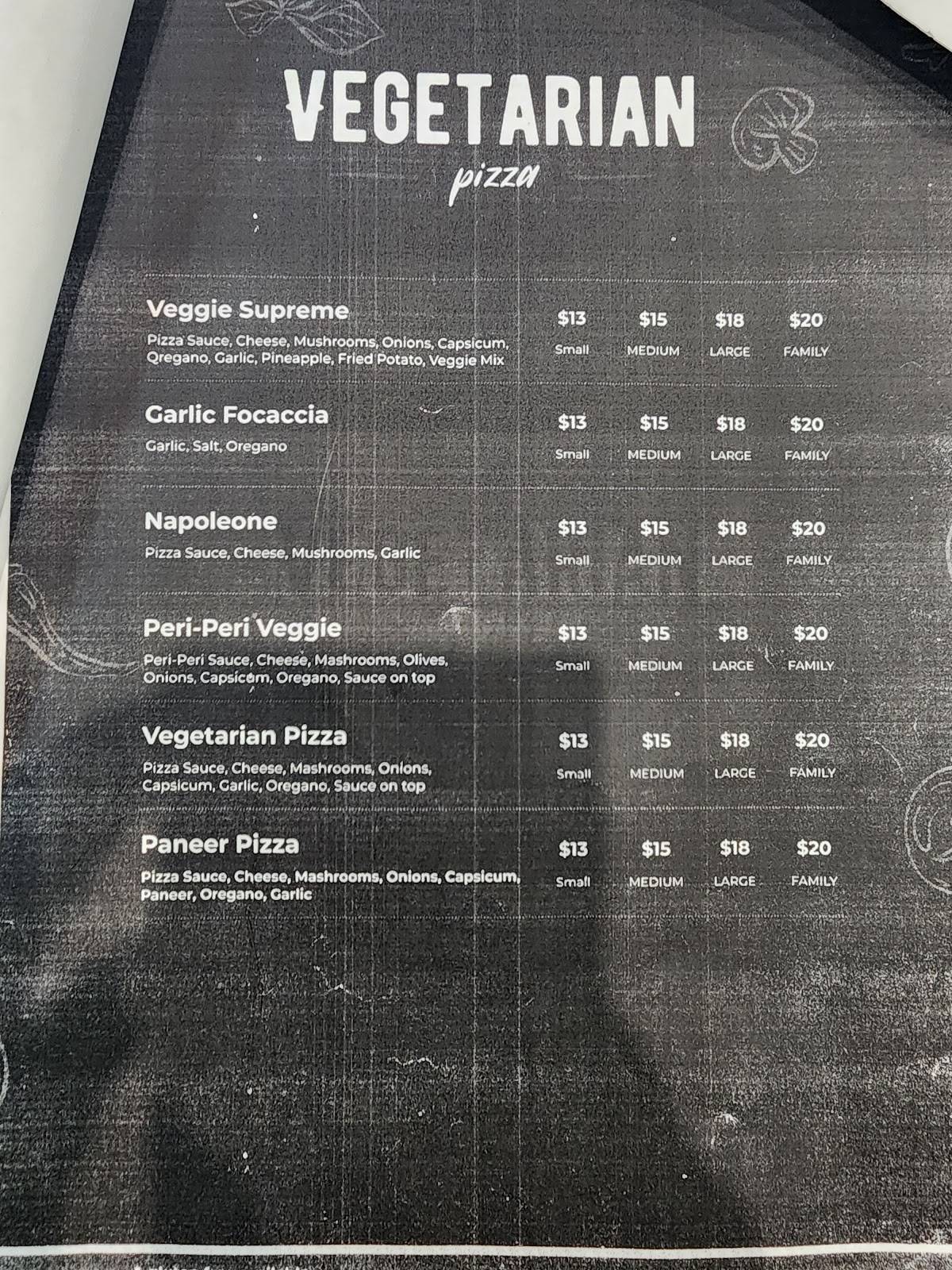Cheezious Pizza меню