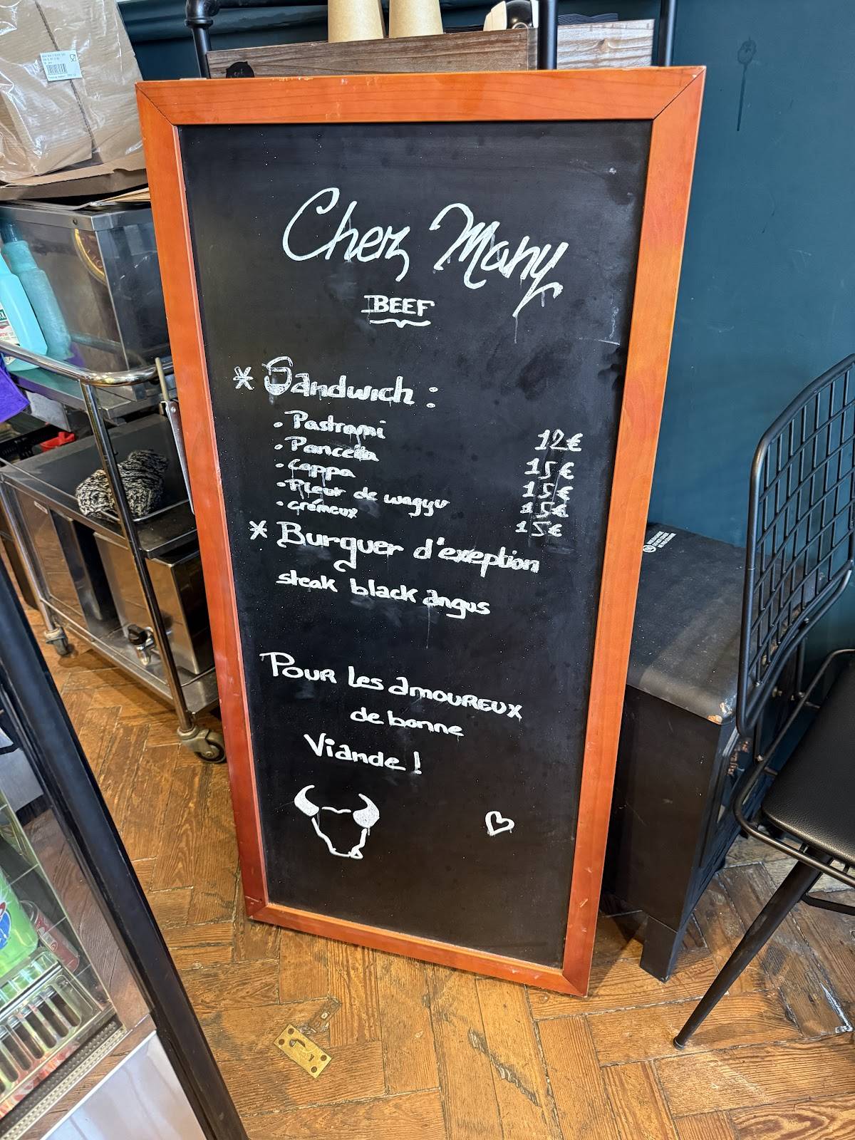 Chez Mahy меню