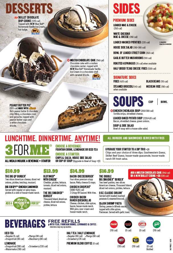 Chili's Grill & Bar меню
