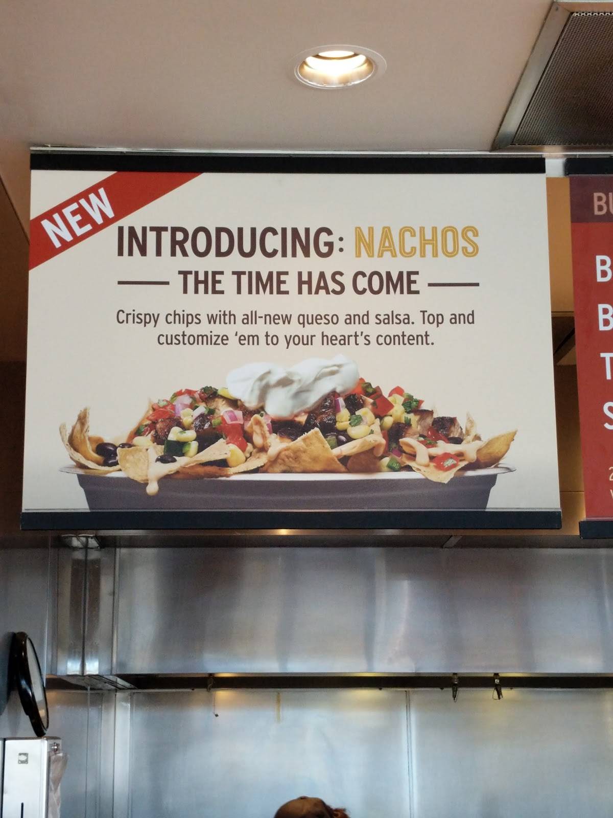 Chipotle Mexican Grill меню