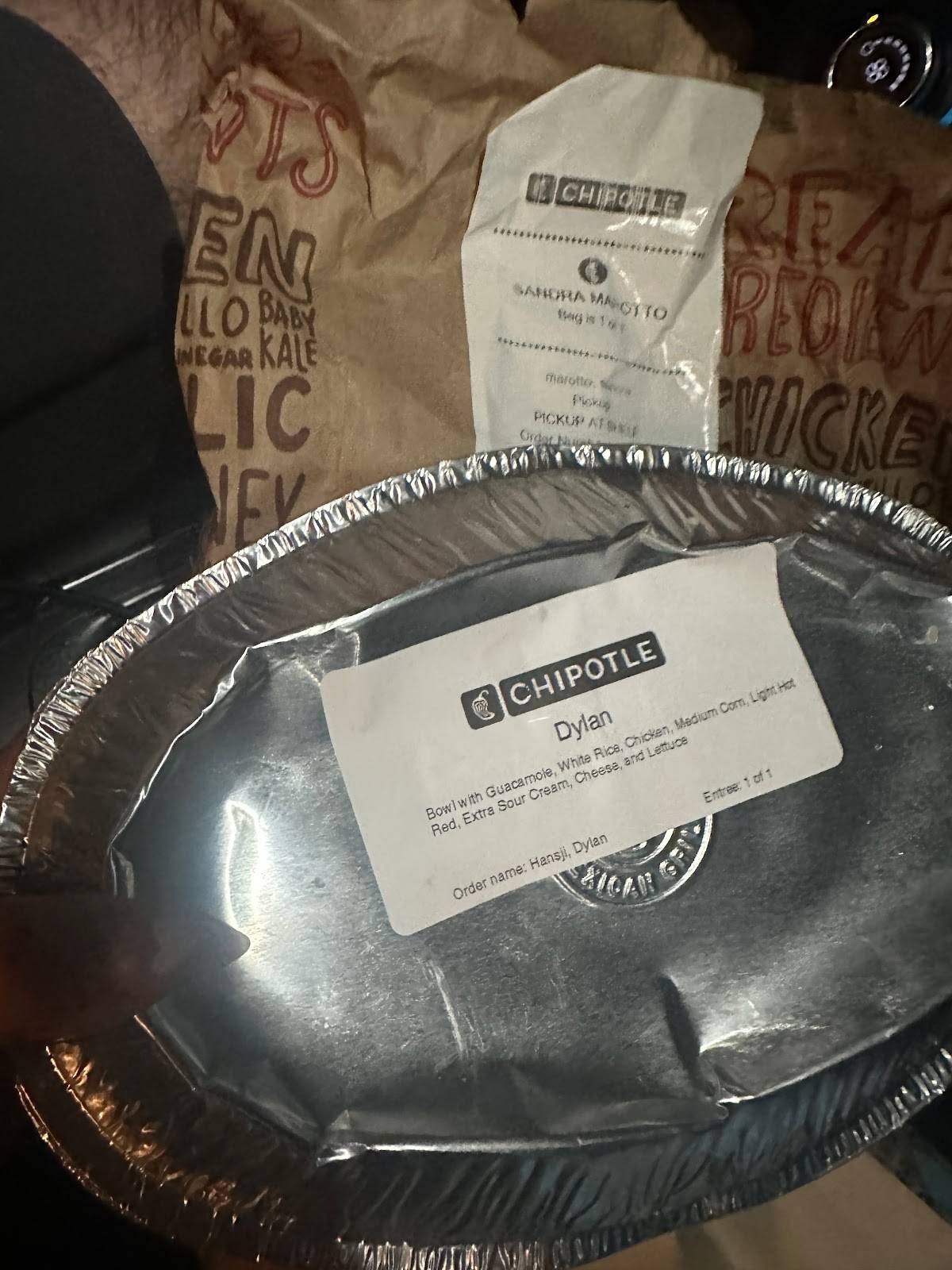 Chipotle Mexican Grill меню