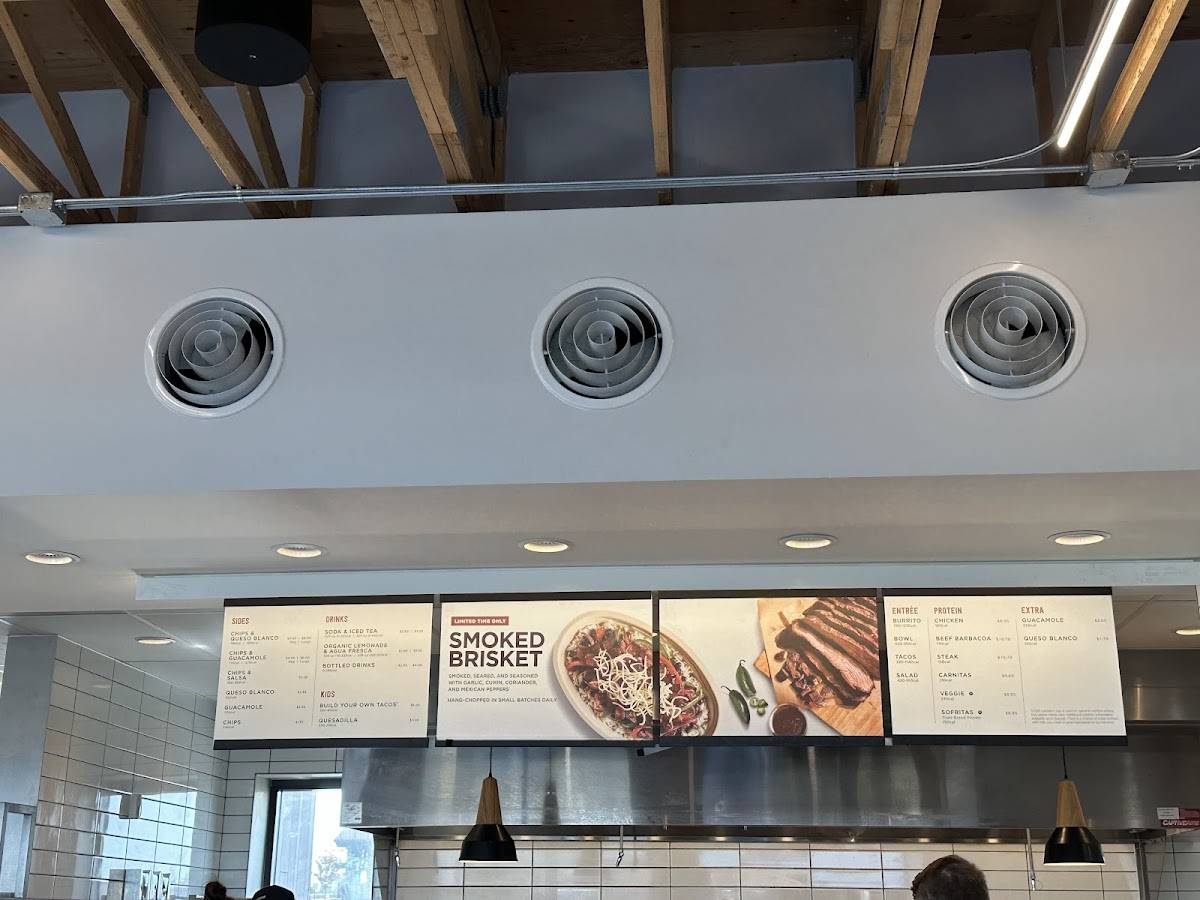 Chipotle Mexican Grill меню
