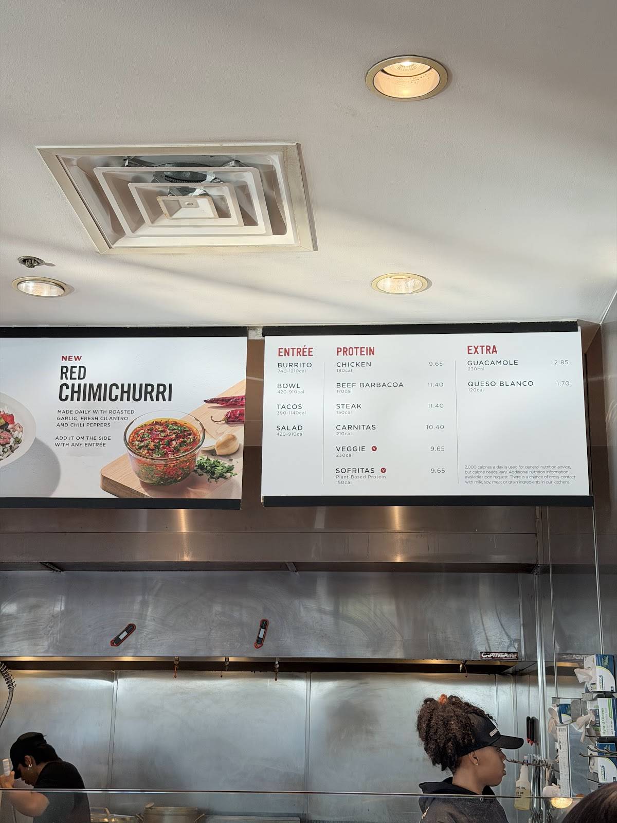 Chipotle Mexican Grill меню