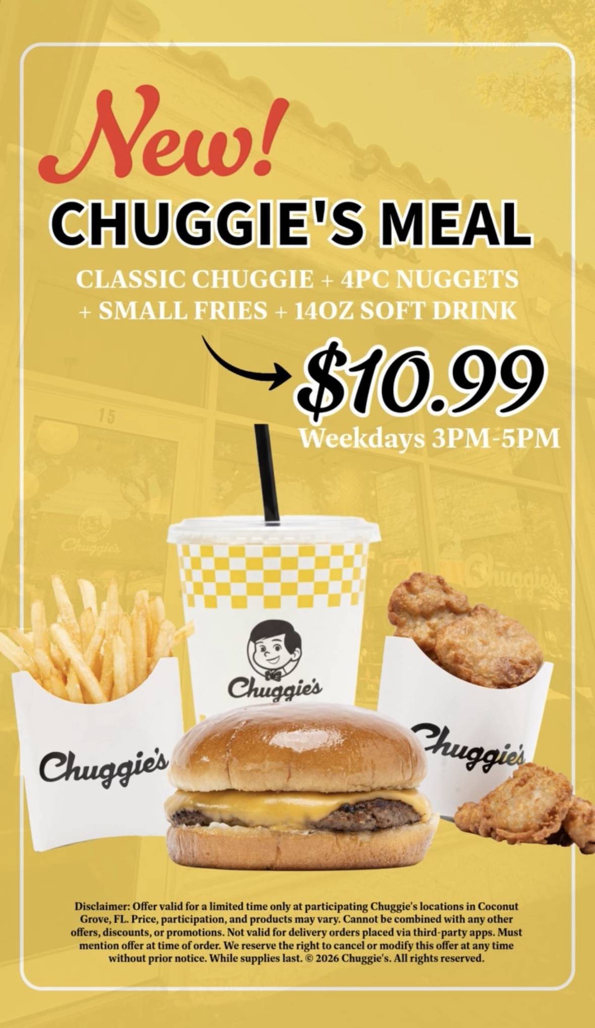 Chuggie's меню