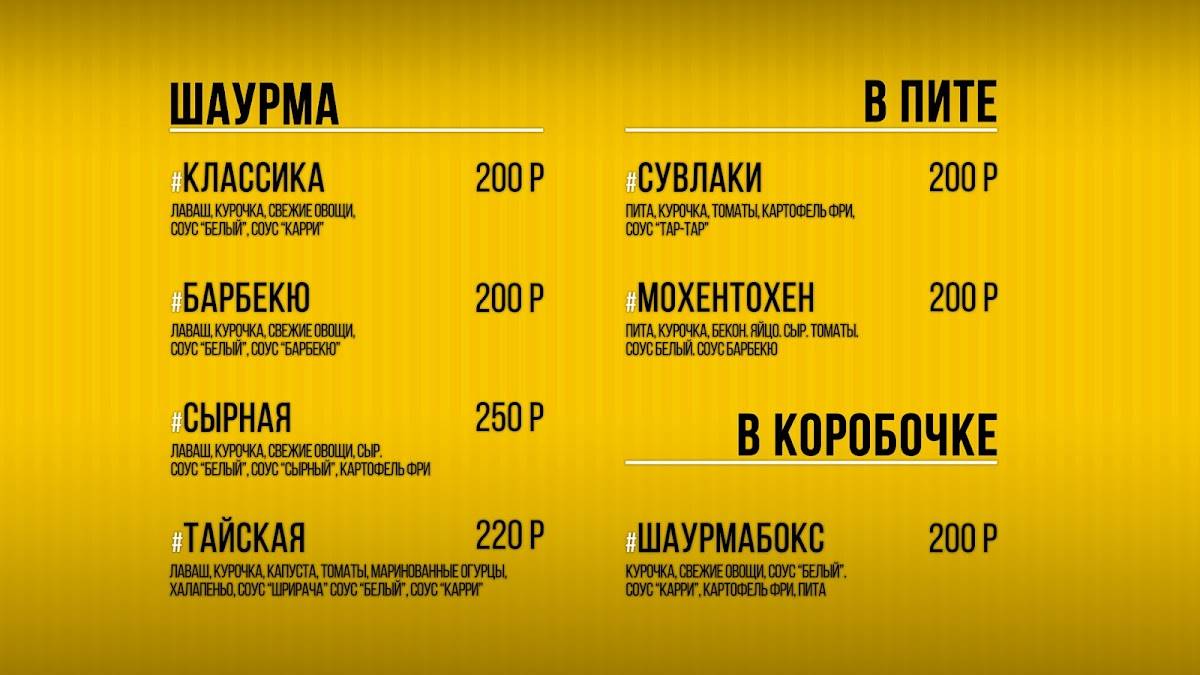 Чё? #Пита меню